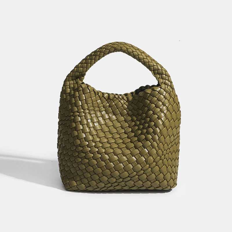 Designer bag Luxury 2024 woman bag Brand New Product PU Small size hand-woven bucket bag High quality Womens handbag C260327