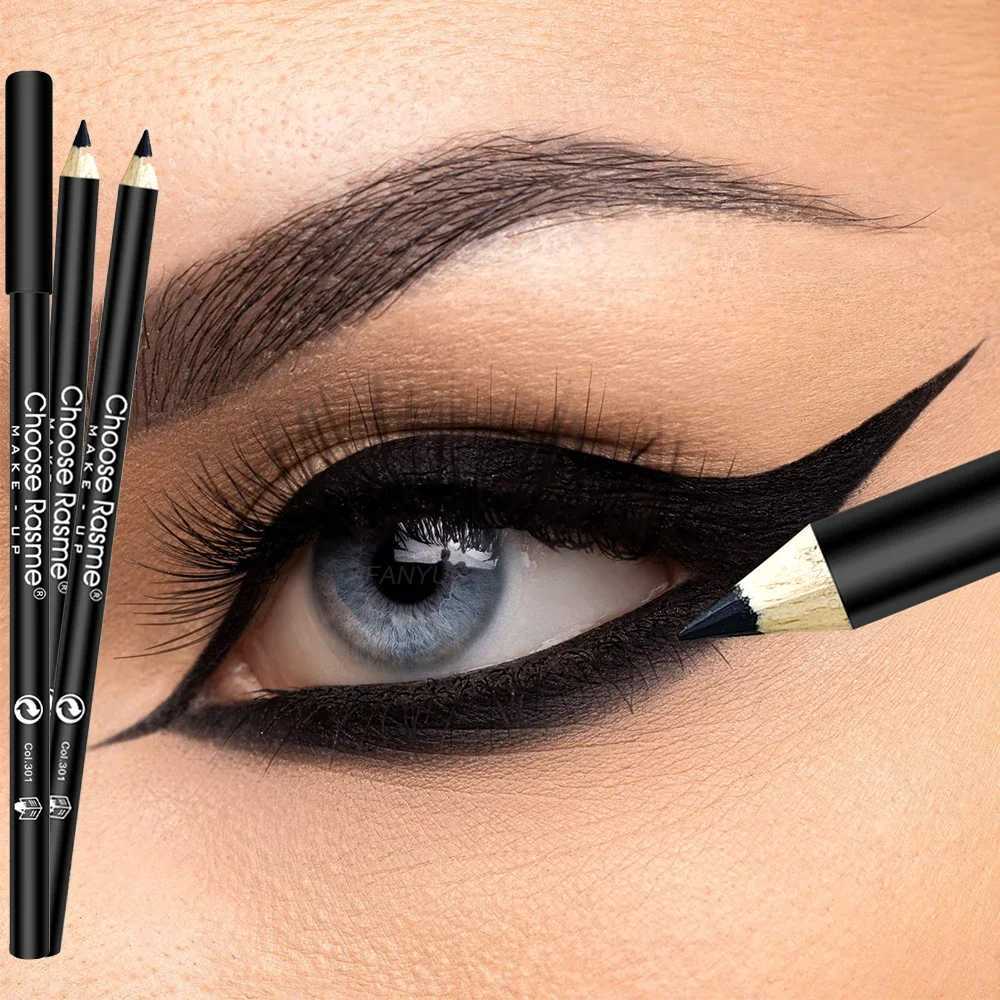 3pcs Waterproof Black Eyeliner Pencils-Smudge-Proof Long-Lasting Beginner-Friendly Wooden Eyebrow Liner Pen Makeup Combined H260328