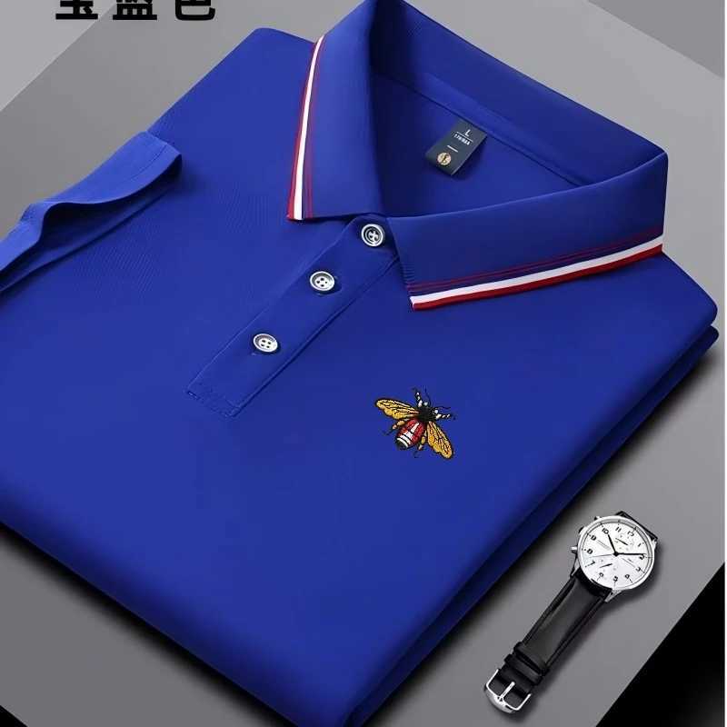 Embroidered New Mens Business Casual Short Sleeved Polo Shirt Fashionable Breathable Comfortable and Versatile Top C260326