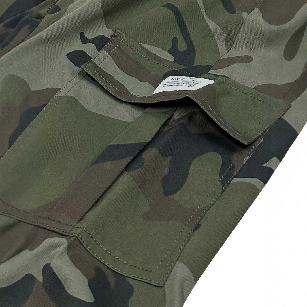 Trendy Camo Cargo Pants Camo Cargo Pants - Mens Trendy Casual Regular Fit Trousers With Side Pocket For Outdoor Activities M260328