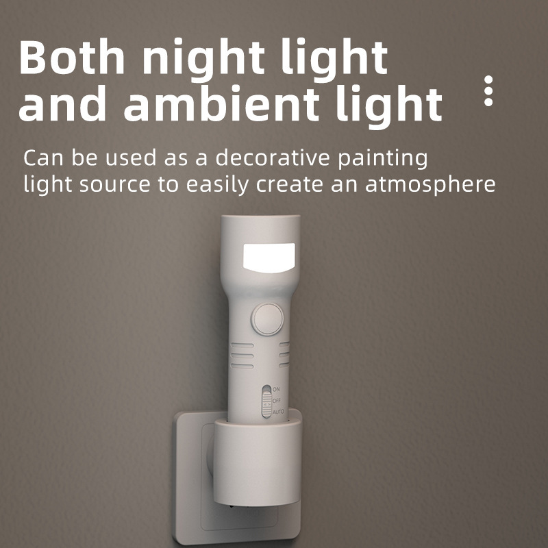 Rechargeable Motion Sensor Night Light with Flashlight Function