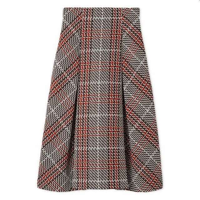 2026 new Japanese k30 style sweet multifunctional high waist thick diagonal plaid slim fit autumn and CC winter skirt