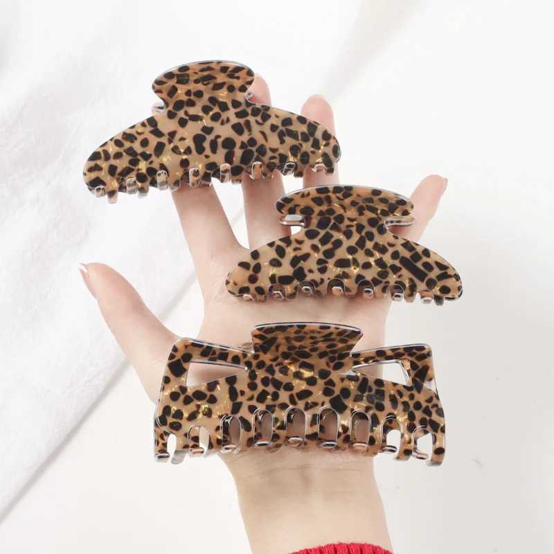 Leopard Print Large Claw Clip/shark Clip/hairpin for Womens Back of The Head/updo/large Size Thickened and Sturdy H260328