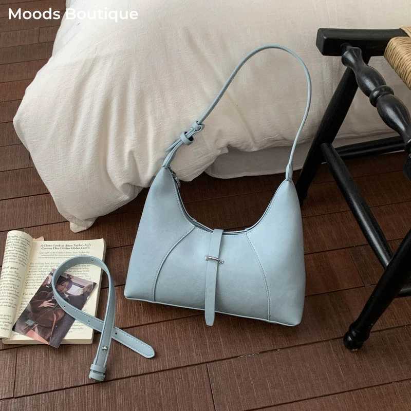 MOODS Underarm Shoulder Hobo Bags For Women Faux Leather Solid Color Cross Body Bag Casual Street Commuter Handbags Female 2026 C260327