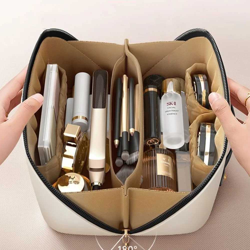 Women Pillow Cosmetic Bag Makeup Organizer Female Toiletry Kit Bag Make Up Case Storage Pouch Zipper Bag Modern Minimalist Style D260328