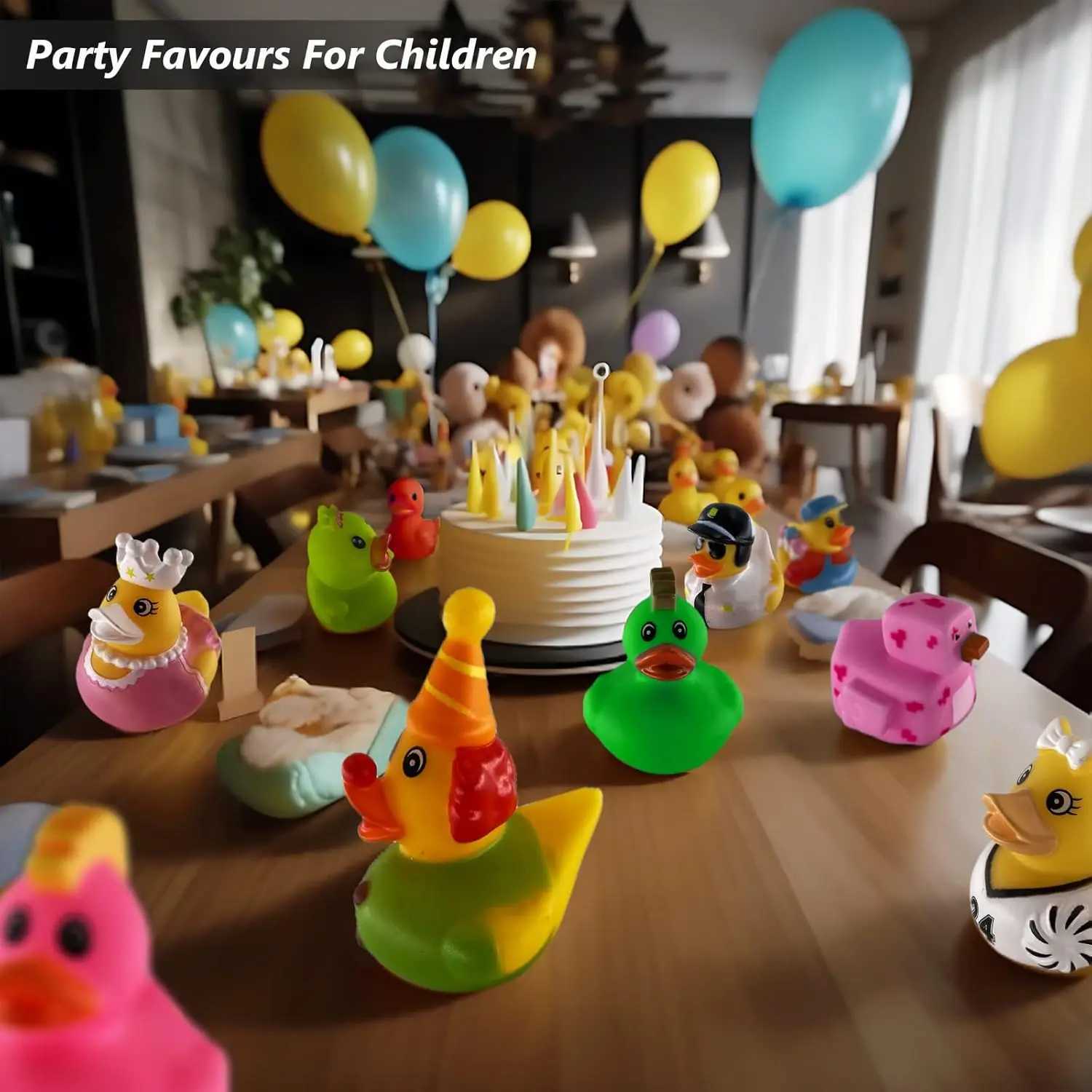 10-100PCSRubber Duck for Jeep Bath Toy Assortment Bulk Floater Duck for Kids Baby Shower Accessories Party Favors Birthday Z260328