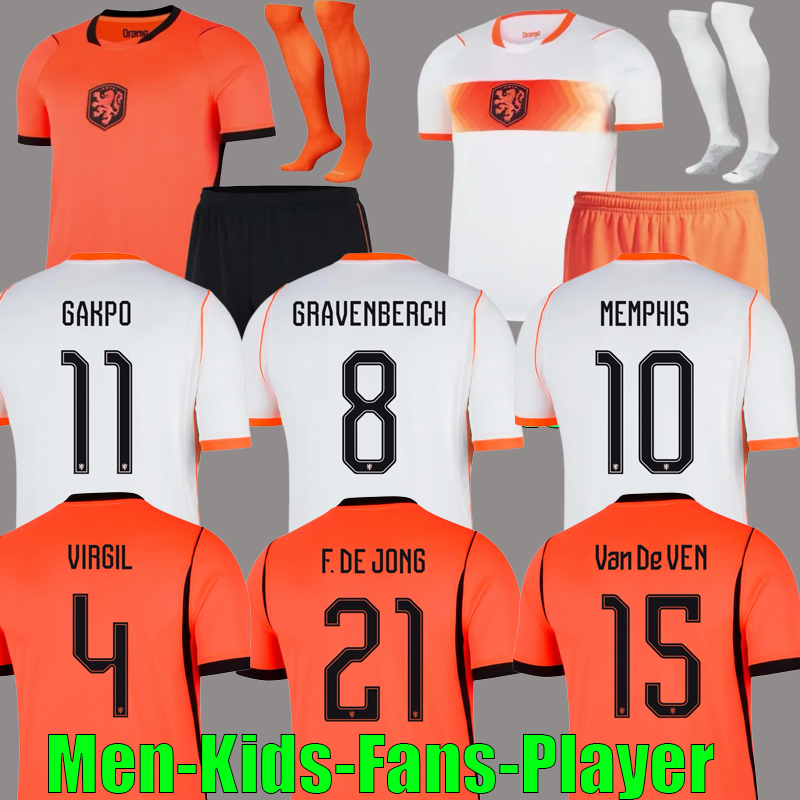 Netherlands 2026 World Cup Kit MEMPHIS GAKPO Soccer Jersey GRAVENBERCH F. DE JONG DE LIGT J.TIMBER REIJNDERS VAN DE VEN Dutch Holland Football shirt men kids