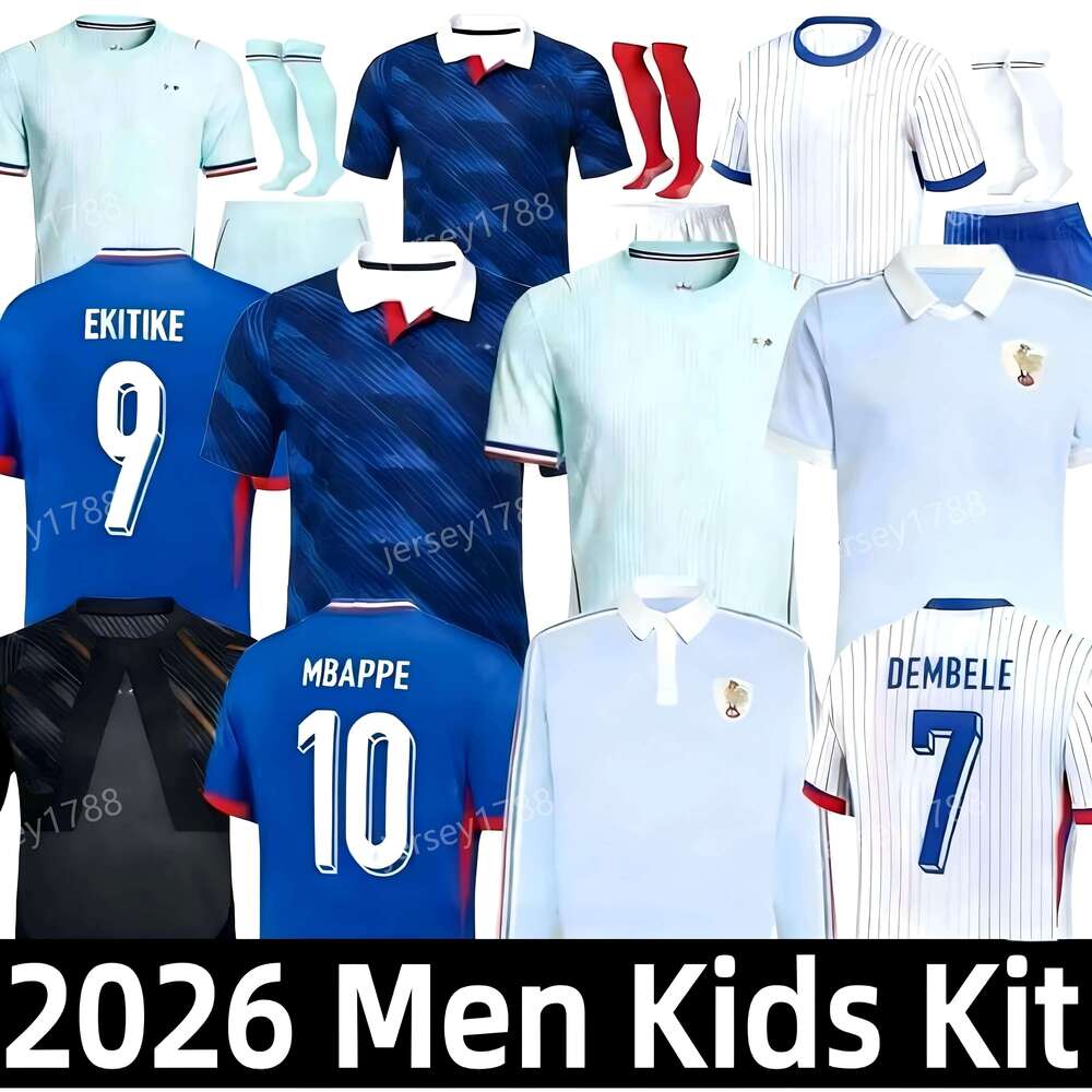 2025 2026 French MBAPPE Soccer Jersey final BENZEMA GIROUD GRIEZMANN SALIBA PAVARD KANTE POGBA THURAM KOLO 25 26 Maillot De Foot Equipe Football Shirt