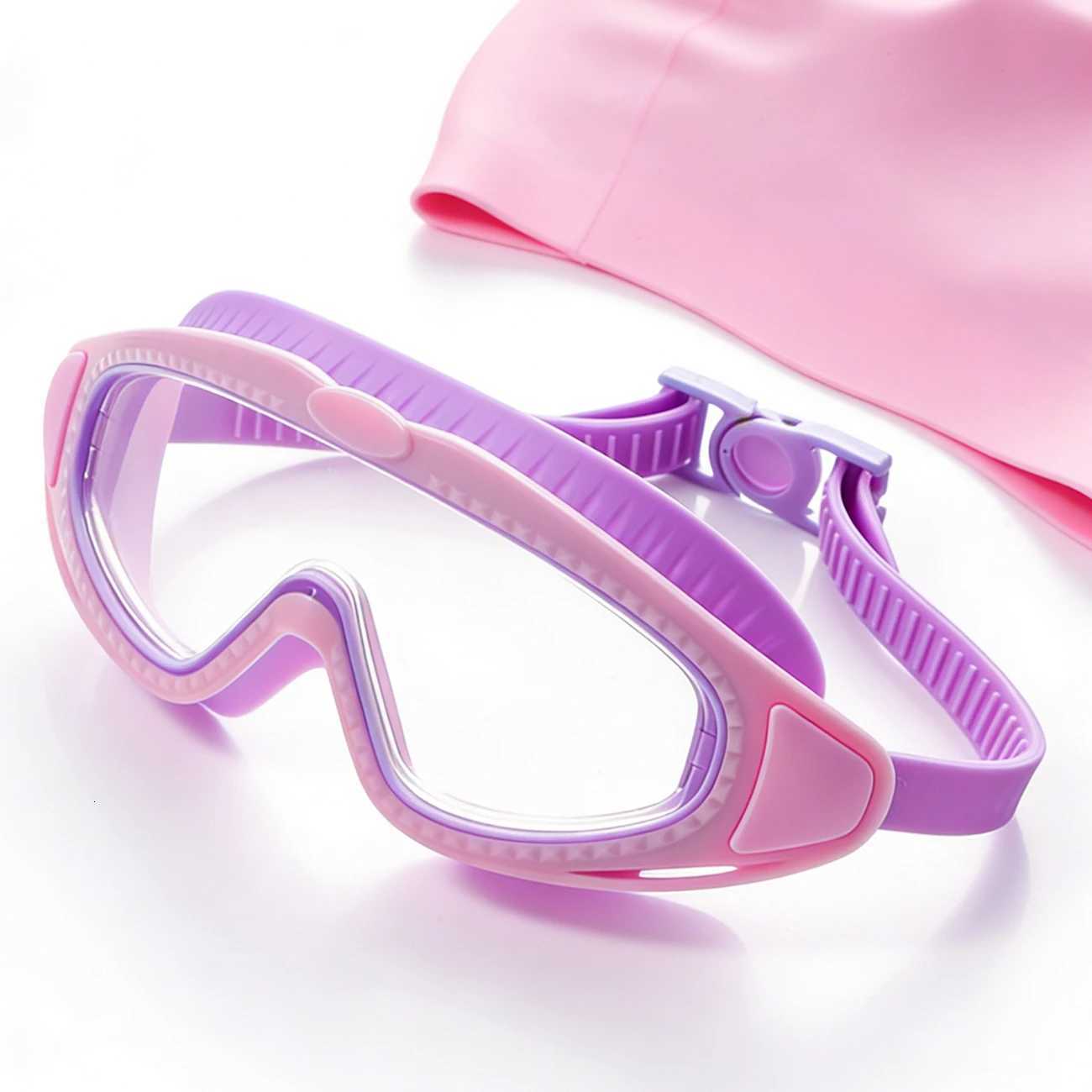 1 Piece of Goggles High-Definition Large Frame Anti-Ultraviolet and Anti-Fog Suitable for Swimming in Swimming Pools Z260328