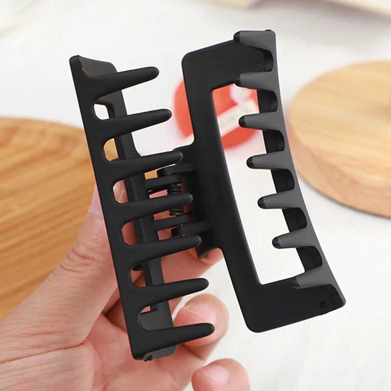 85cm 105cm Large Square Matte Hair Claw Clip Non Slip Solid Color Shark Hair Clip for Women Girls Hair Accessories H260328