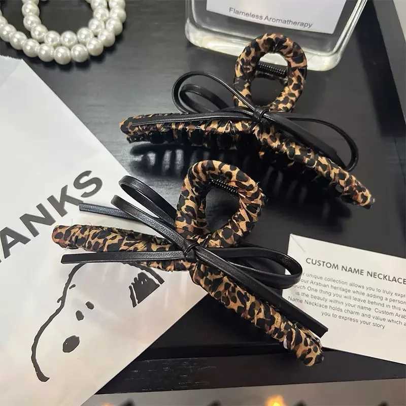 Retro Leopard Print High-Grade Large Clip Hair Accessories For Women H260328