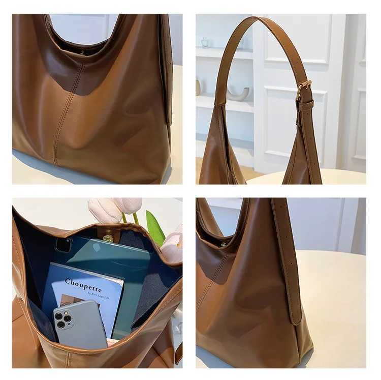 Retro commuter texture shoulder bag women 2025 popular Korean version temperament underarm bag tote bag fashion women C260327