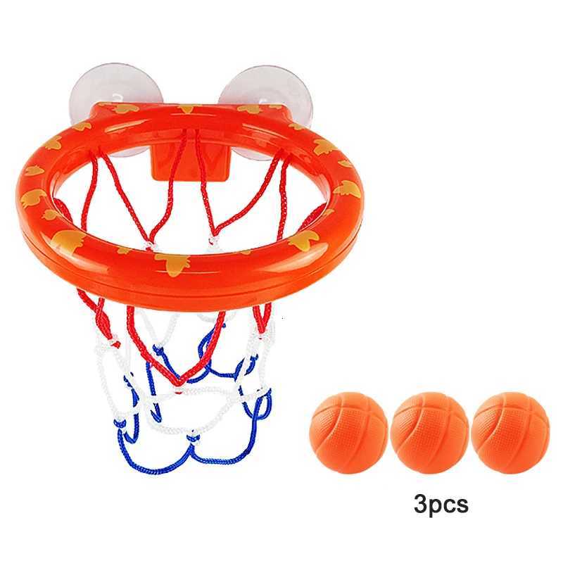 Baby Bath Toy Mini Shooting Basket Frame Toys Bathtub Shooting Basketball Play Water Game Toy Set with 3 Balls for Kids Children Z260328