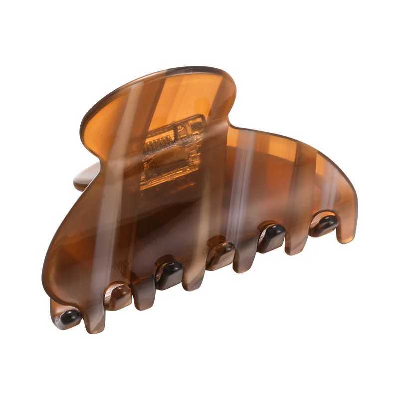 Fashion Acetate Leopard Print Hair Claws Geometric Crab Shape Clamp Styling Hair Clips for Women Girls Solid Hairpins Headdress H260328