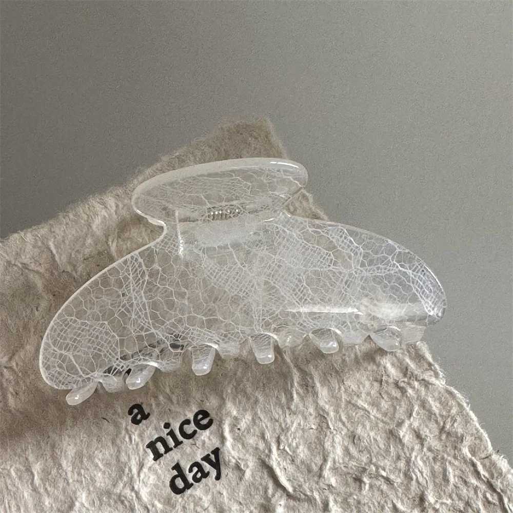 85CM New Korean Woman Senior Lace pattern Hair Claw Barrettes Girl Fashion Hair Clips Hair Headwear Hair Accessories Hairpins H260328