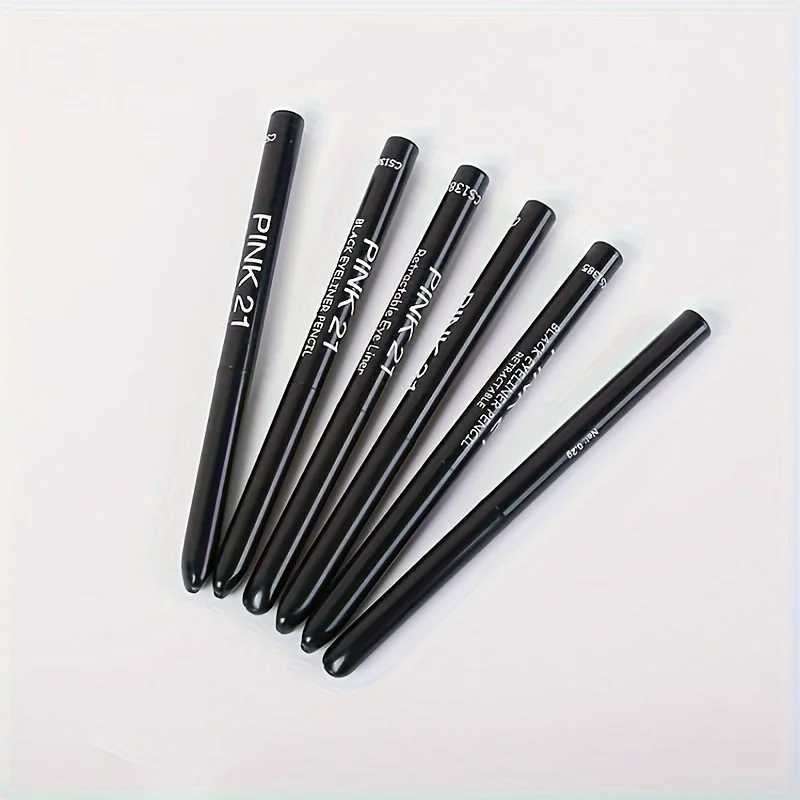 5pcs Black Eyeliner Gel Pen Waterproof Sweat Proof Smooth Non-Caking Eye Makeup Gift for Cosmetics Enthusiasts H260328