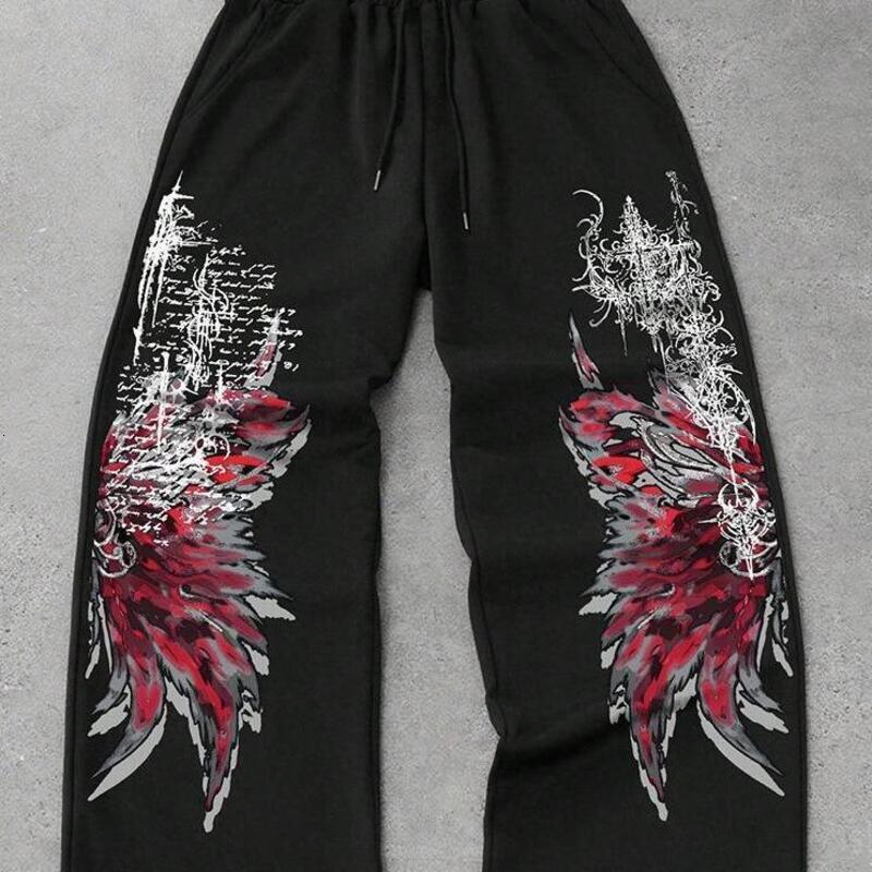 Men's pants Luxury Jeans Casual Pants Loose Fit Hip-Hop Style Trendy Versatile Street wear Trousers printed Fashion Pants Men's Clothing Dai