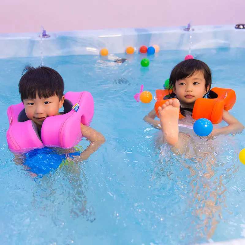 Adjustable Children Foam Arm Ring Swimming Shoulder Ring Pool Toys Baby Neck Tube Float Circle Swim Learner for 1 -6 Years Old Z260328