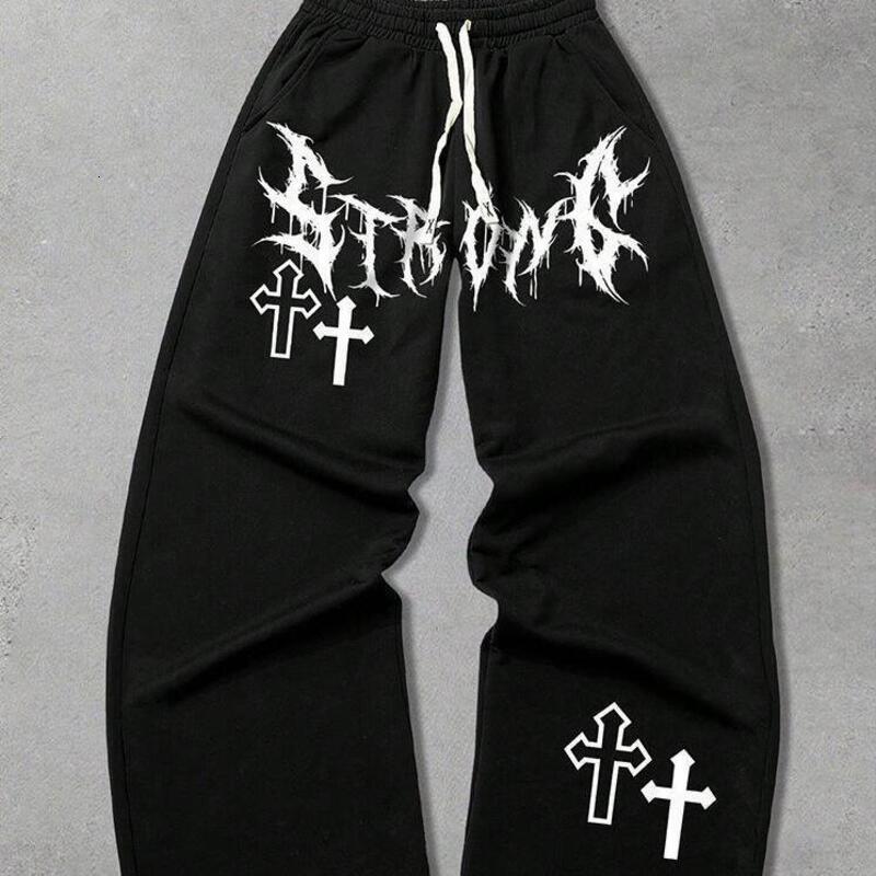 Men's pants Luxury Jeans Casual Pants Loose Fit Hip-Hop Style Trendy Versatile Street wear Trousers printed Fashion Pants Men's Clothing Dai