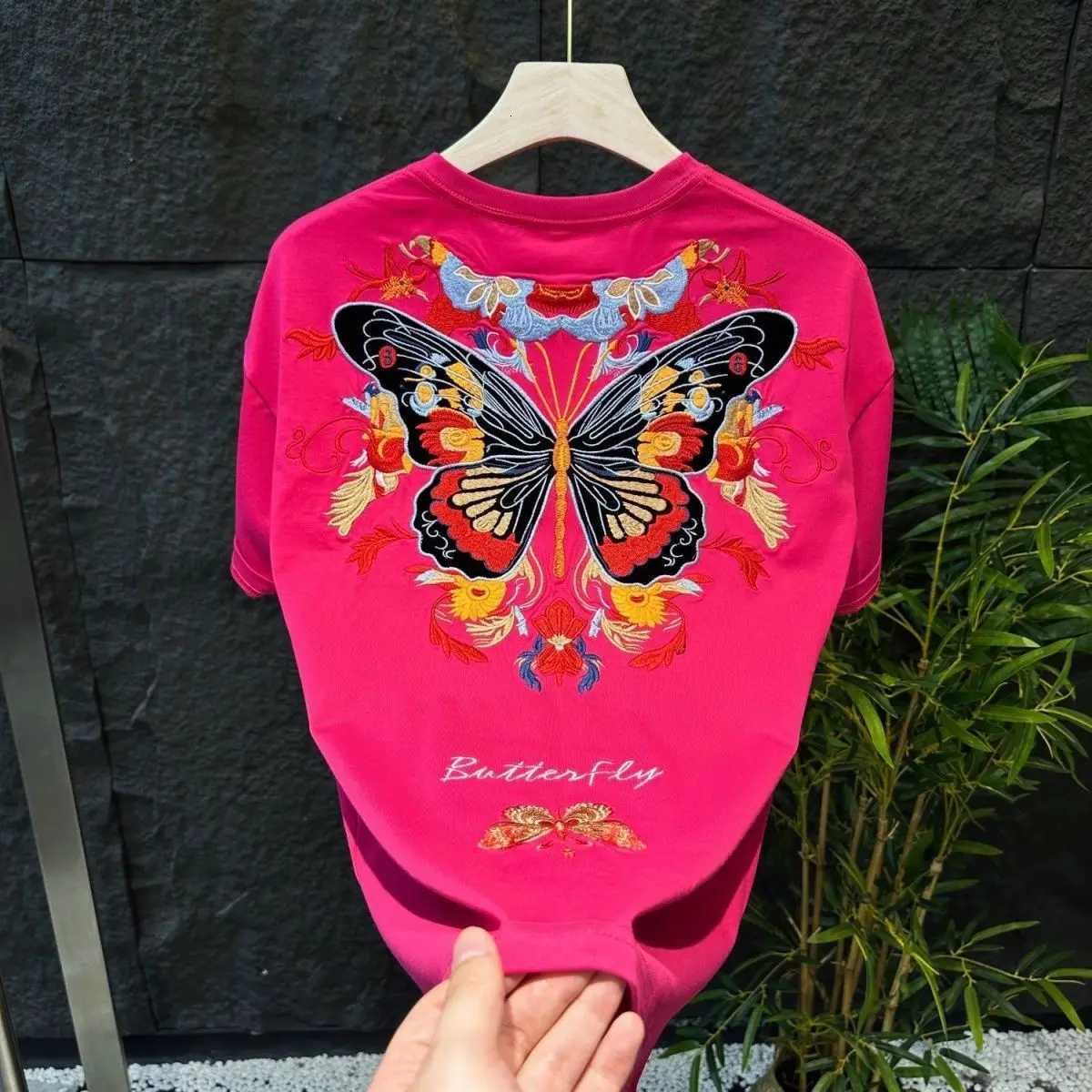 Trendy printed casual short-sleeve T-shirt new summer 2025 mens same style loose versatile round-neck half-sleeve C260326