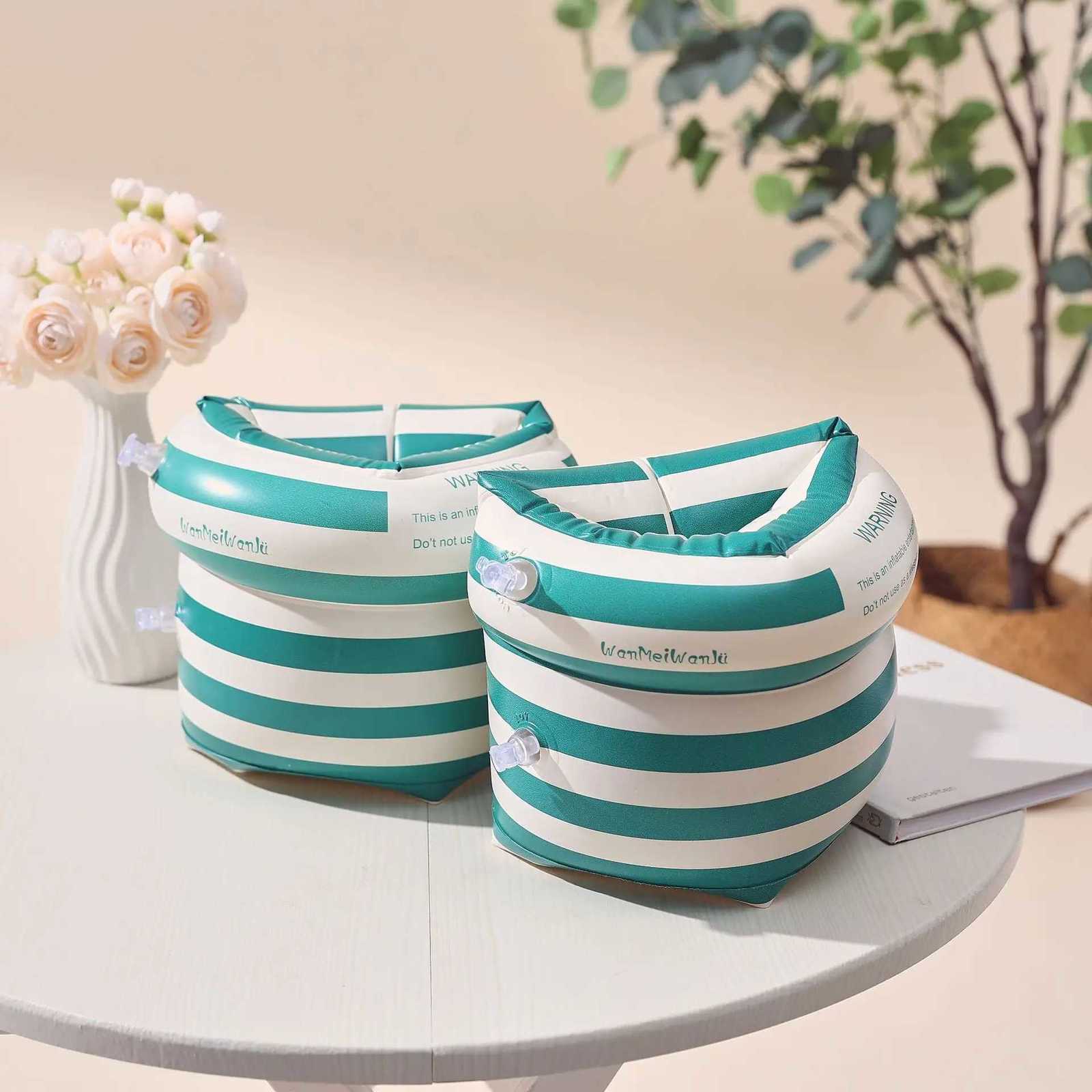 1 Pair Swimming Arm Floaties Cartoon Printing Inflatable Swim Arm Bands Floater Sleeves for Children Adults YYQ01 Z260328