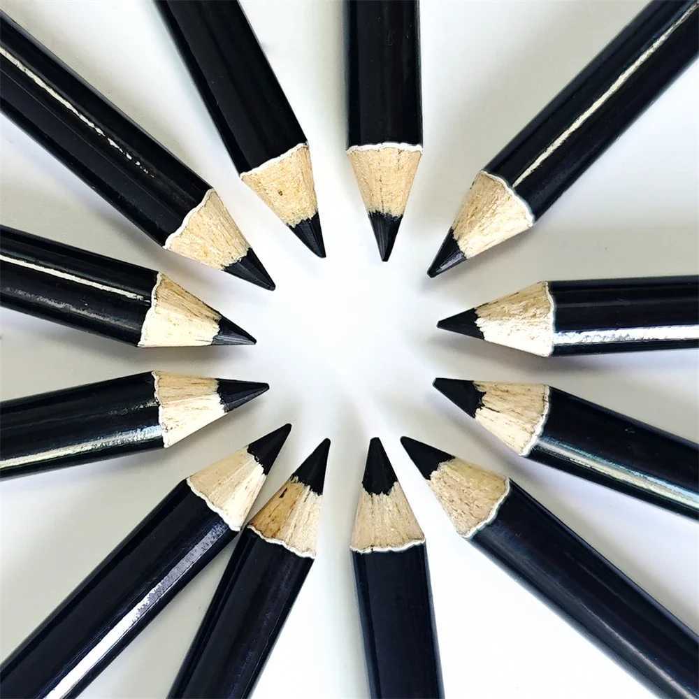 3pcs Waterproof Black Eyeliner Pencils-Smudge-Proof Long-Lasting Beginner-Friendly Wooden Eyebrow Liner Pen Makeup Combined H260328