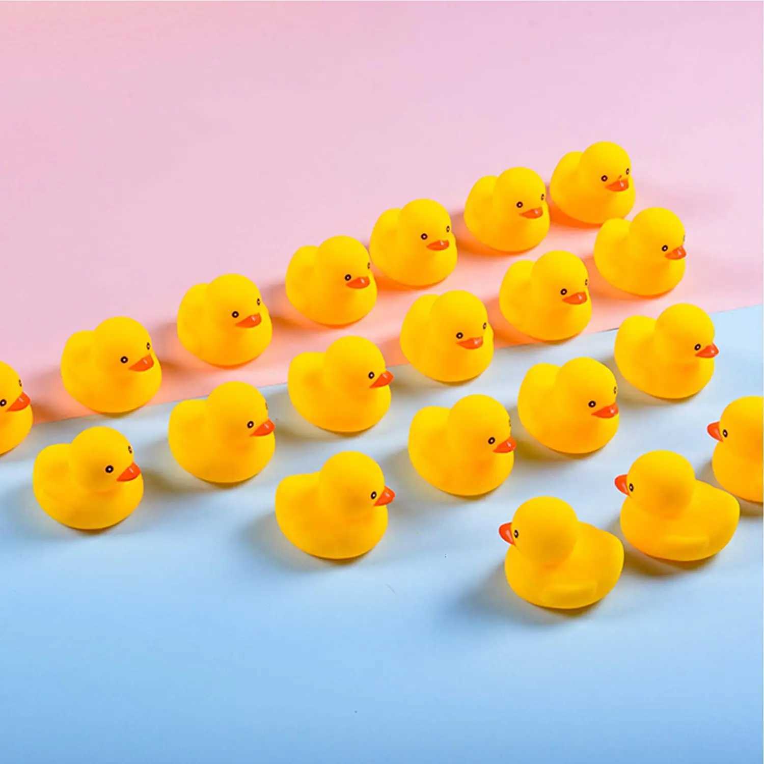 5pcs Rubber Duck Bath Toys Yellow Mini Ducks Float Duck Baby Bath Toy Shower Party Favors Gift for Toddlers Kids Boys Girl Z260328