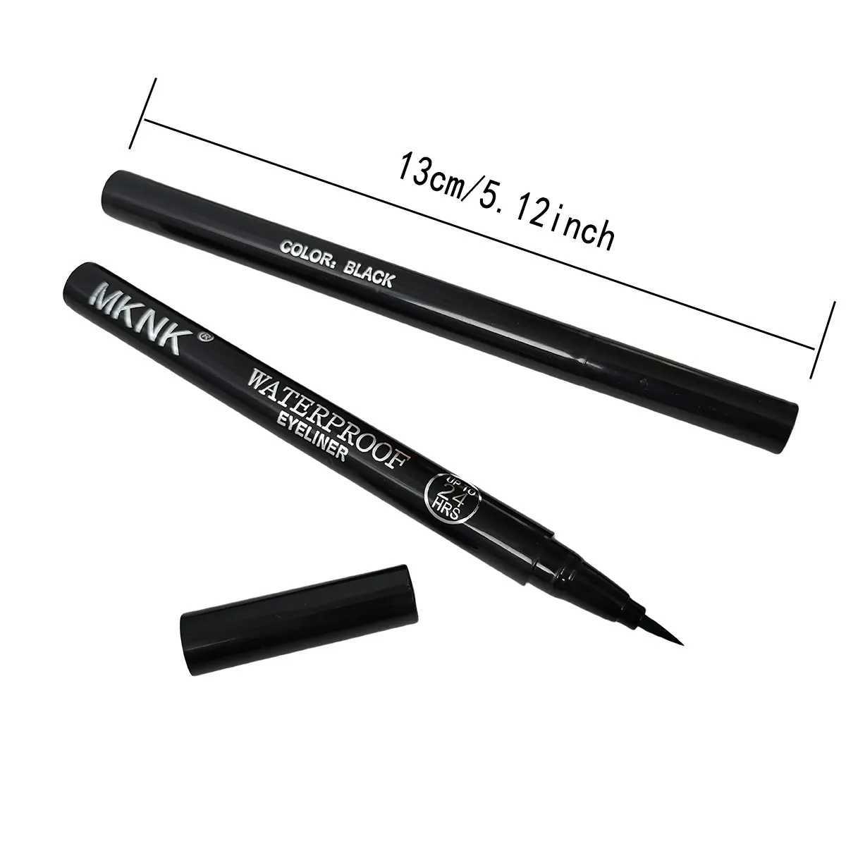 3pcs Black Waterproof Sweat-Resistant Smudge-Proof Eyeliner - Ultra Slim Long-Wear Liquid Eyeliner Pen H260328