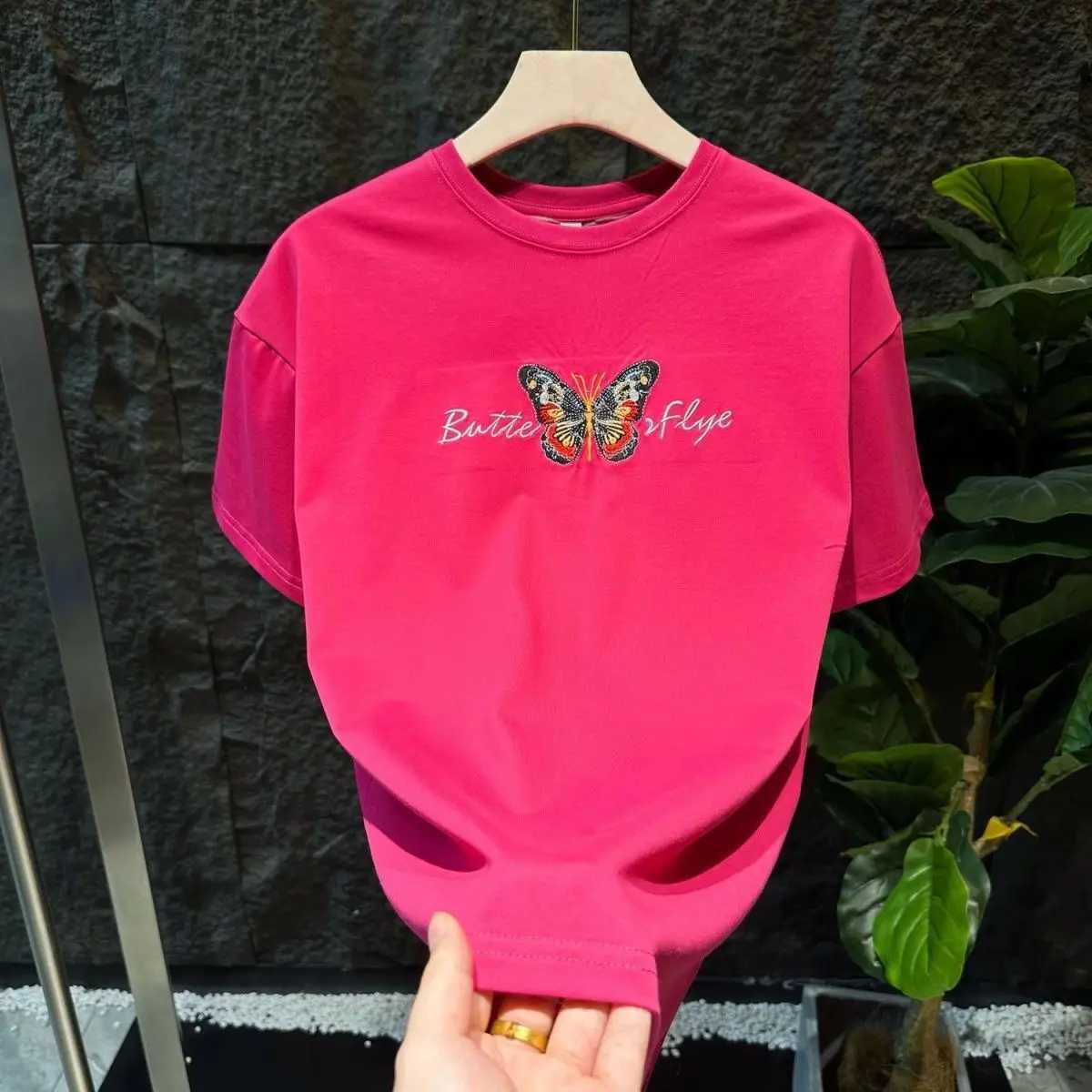 Trendy printed casual short-sleeve T-shirt new summer 2025 mens same style loose versatile round-neck half-sleeve C260326