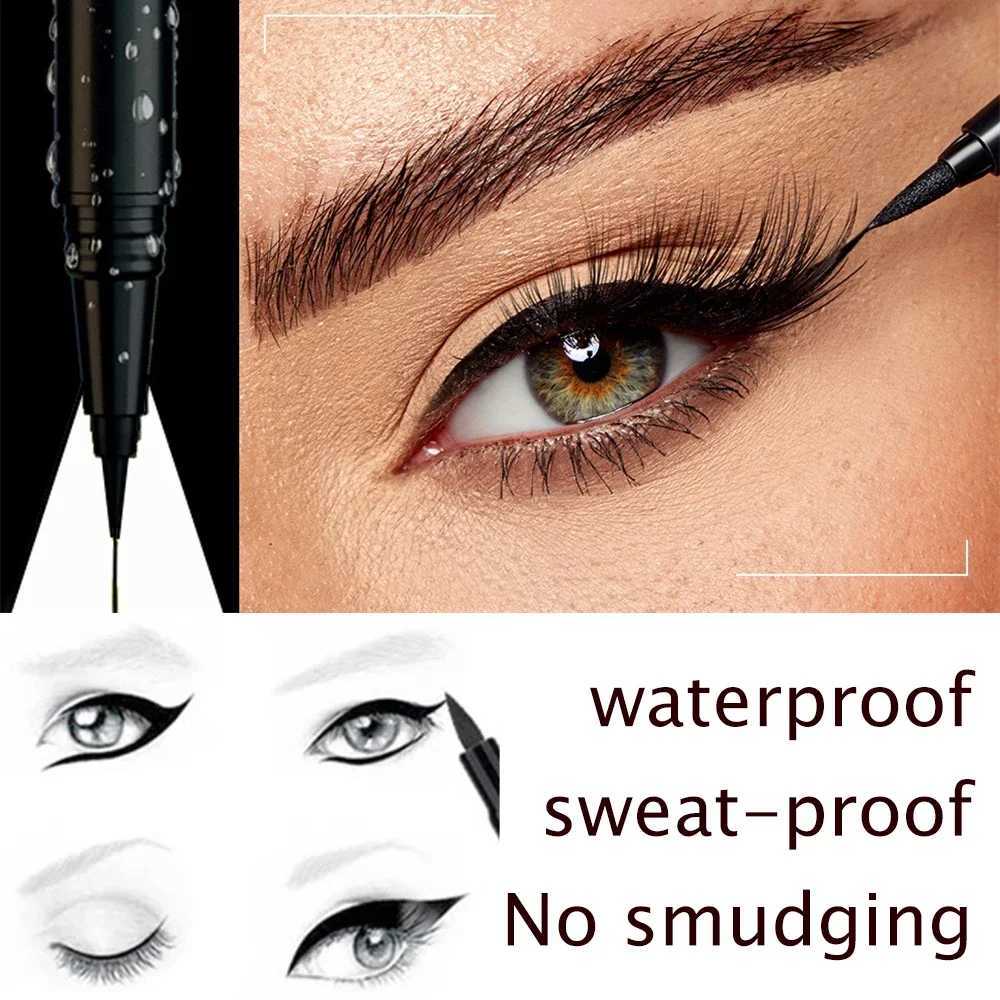 36-Hour Lock Lasting Liquid Eyeliner Pencil Waterproof Black Ink Pen Smudge-Free Matte Quick-dry Eye Liner Smooth Cosmetics H260328