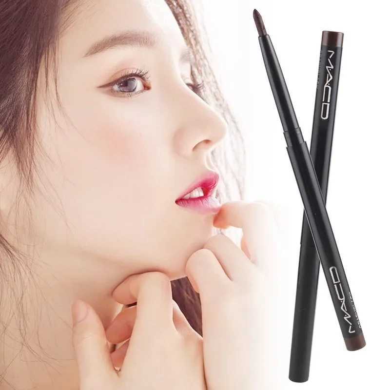 1Pcs Waterproof Black Brown Smooth Eyeliner Pencil Permanent Makeup Eyleliner Pen Long Lasting Automatic Eyes Makeup Tools H260328