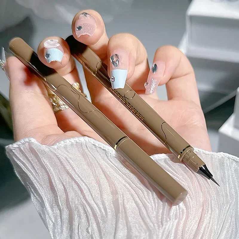 Ultra Thin Black Brown Lower Eyelash Eyeliner Pen Waterproof Lasting Smooth Lying Silkworm Eyes Liner Pencils Eye Makeup Tools H260328