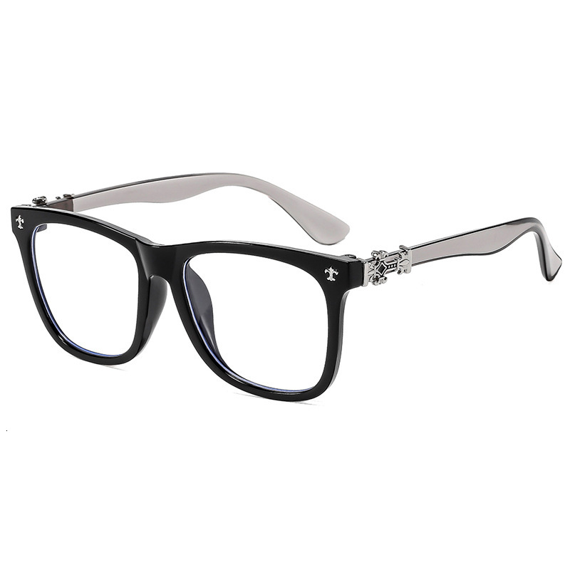 Luxury Brand Designer Sunglasses Trendy Glasses Frame For Men, Similar To Those Worn By Internet Celebrities, With A Retro Artistic Personality, Thick