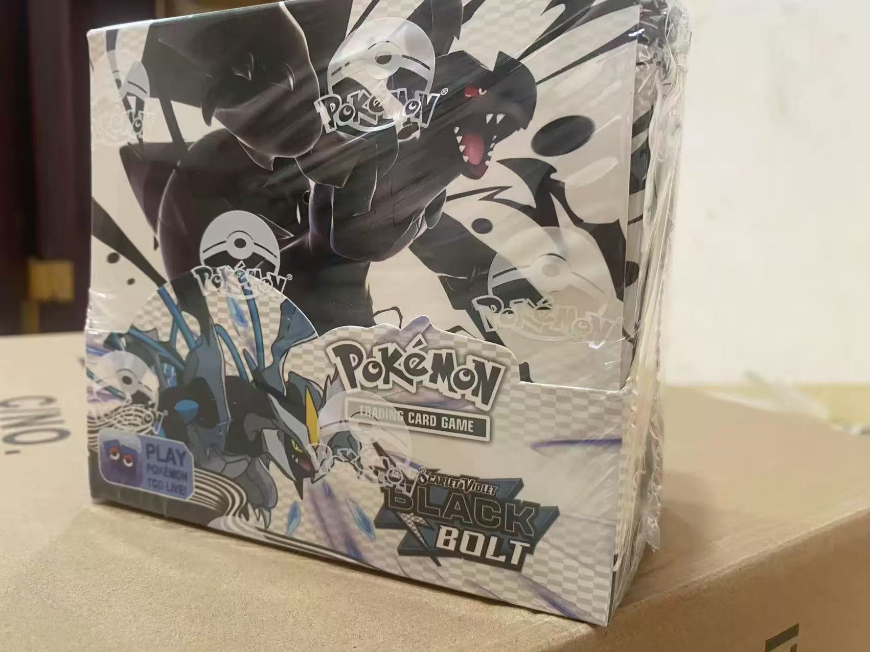 New Arrivals Pokemon Box Black Bolt 360pc/1box Booster Box Blind Box