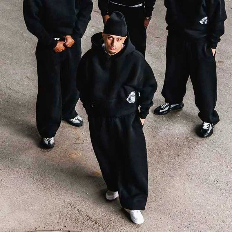 Fashionable Street Style Embroidered Sweatpants Autumn Winter Casual Pants Versatile Personality Couples Pan M260328