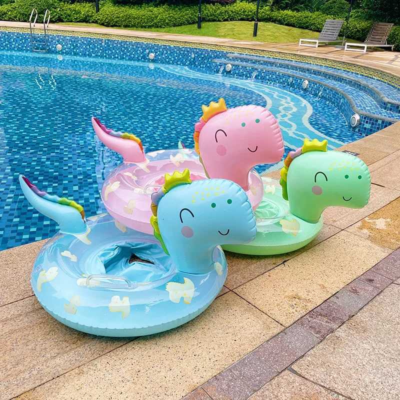 Dinosaur Swim Pool Float Inflatable Swim Tube For Summer Water Beach Swimming Seat Ring Swim Ring Float Z260328