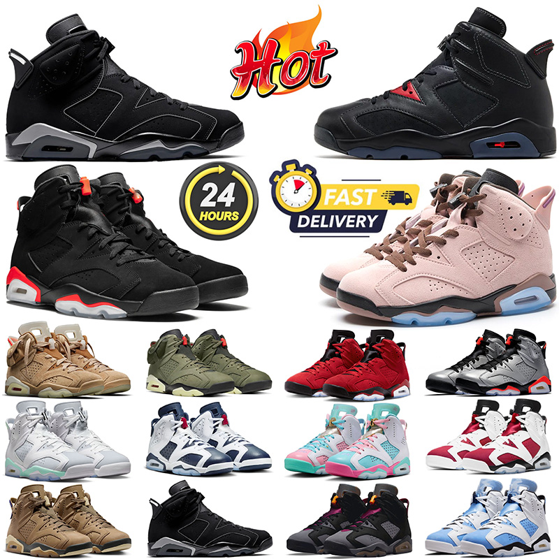 Bin23 6 6s designer basketball shoes men A Ma Maniere Cap and Gown Olive British Khaki Infrared Aqua White Fire Red mens trainers outdoor sneakers