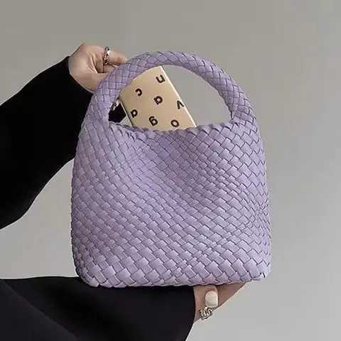 Large Capacity Woven Nylon Mother-Daughter Handbag Women New Style Tote Bag Chain Crossbody Bag Fashionable Womens Purse C260327