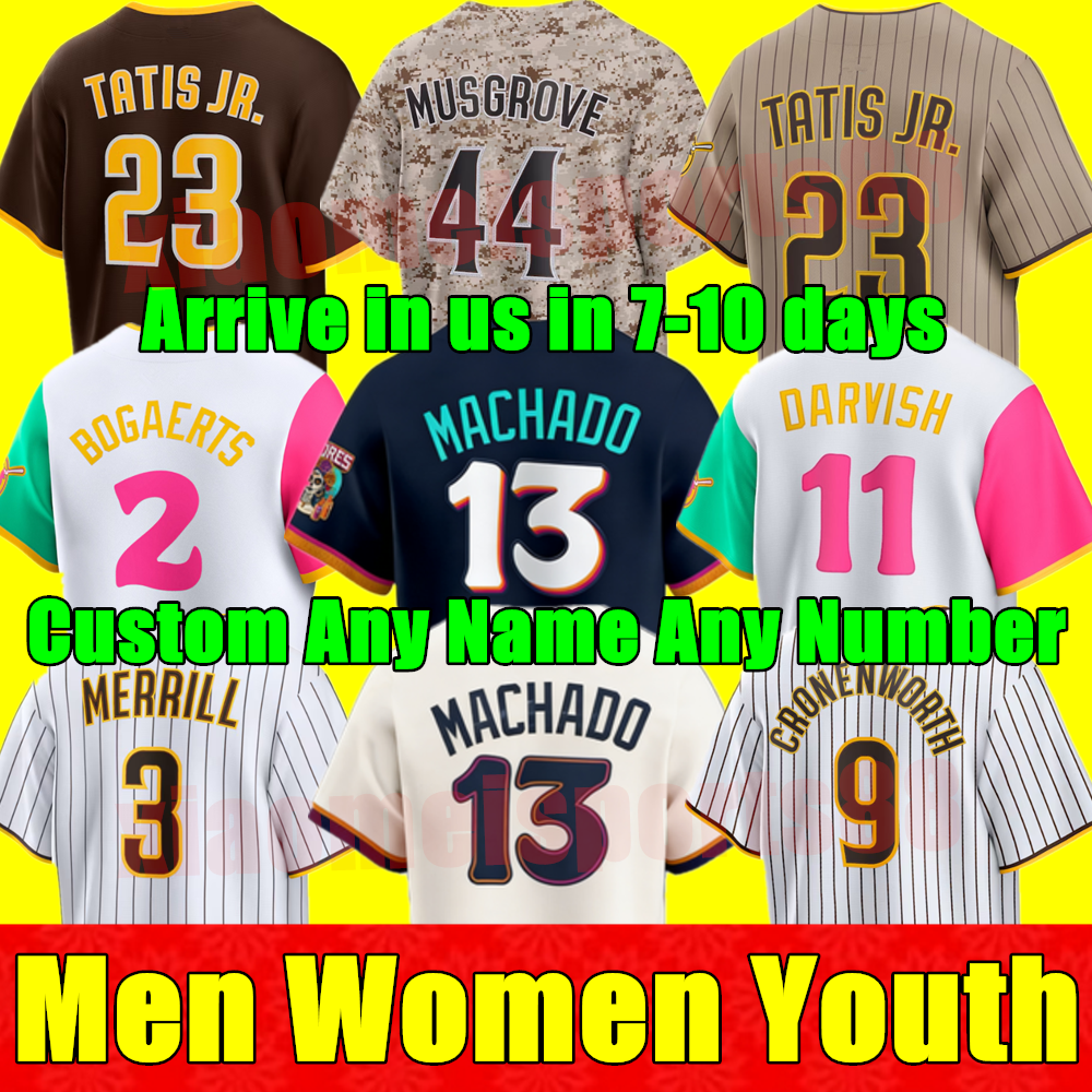 2026 S-4XL Fernando Tatis Jr Jersey Baseball Xander Bogaerts MANNY Machado Kim CRONENWORTH PAdRes PROFAR Yu Darvish Josh Hader Men Women Youth