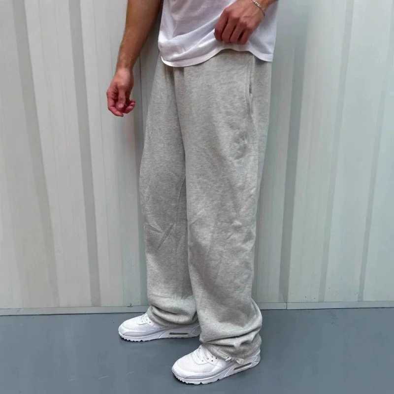 autumn winter man/woman Jogging Straight Sweatpants Street Style wide leg pants Casual Solid colors versatile Loose Mens Pants M260328