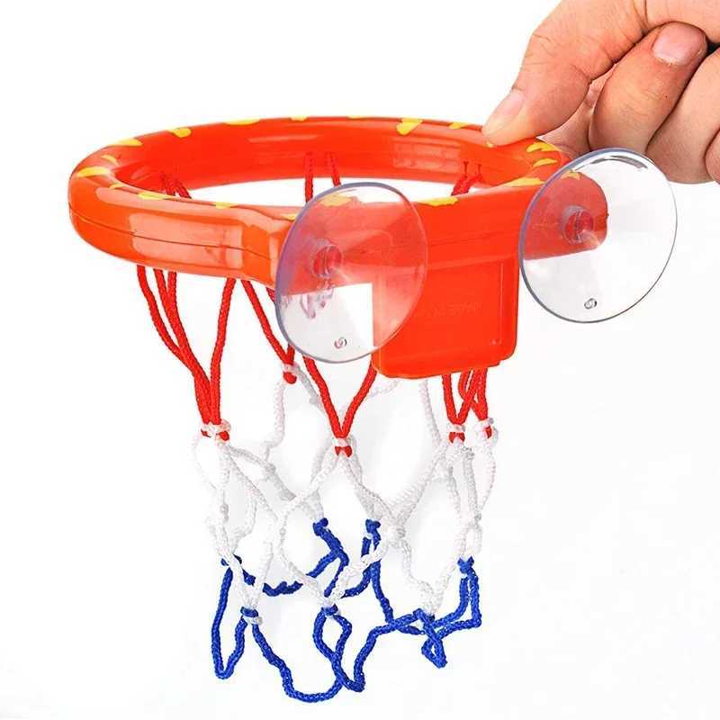 Baby Bath Toddler Boy Water Toys Bathroom Bathtub Shooting Basketball Hoop with 3 Balls Kids Outdoor Play Set Cute Whale Z260328