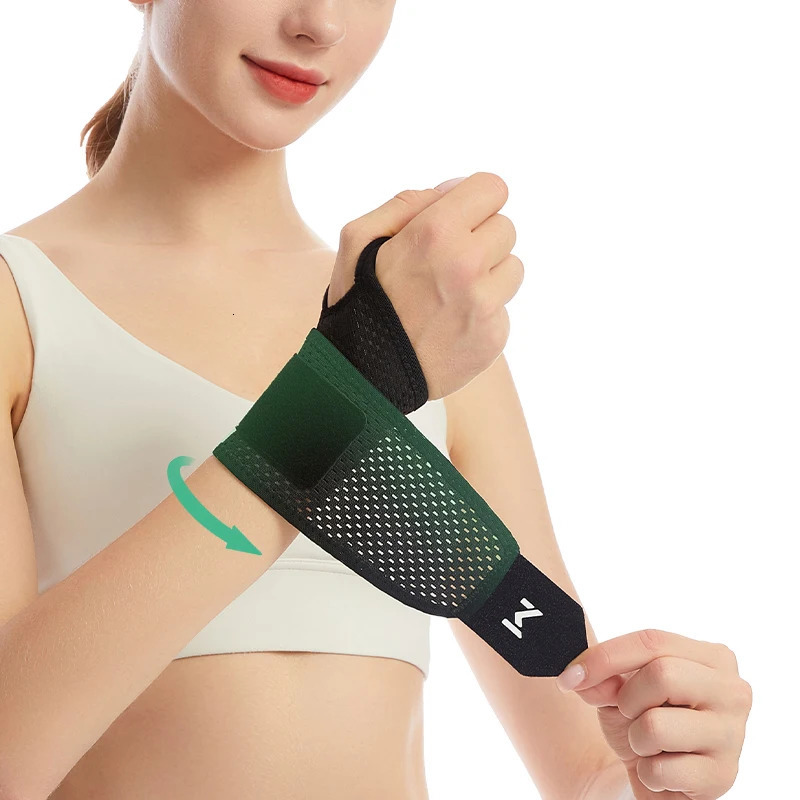 2pcs Adjustable Wrist Strap Sports Support Brace Black Weightlifting Wristband For Men Women Badminton Tennis Gym 260327