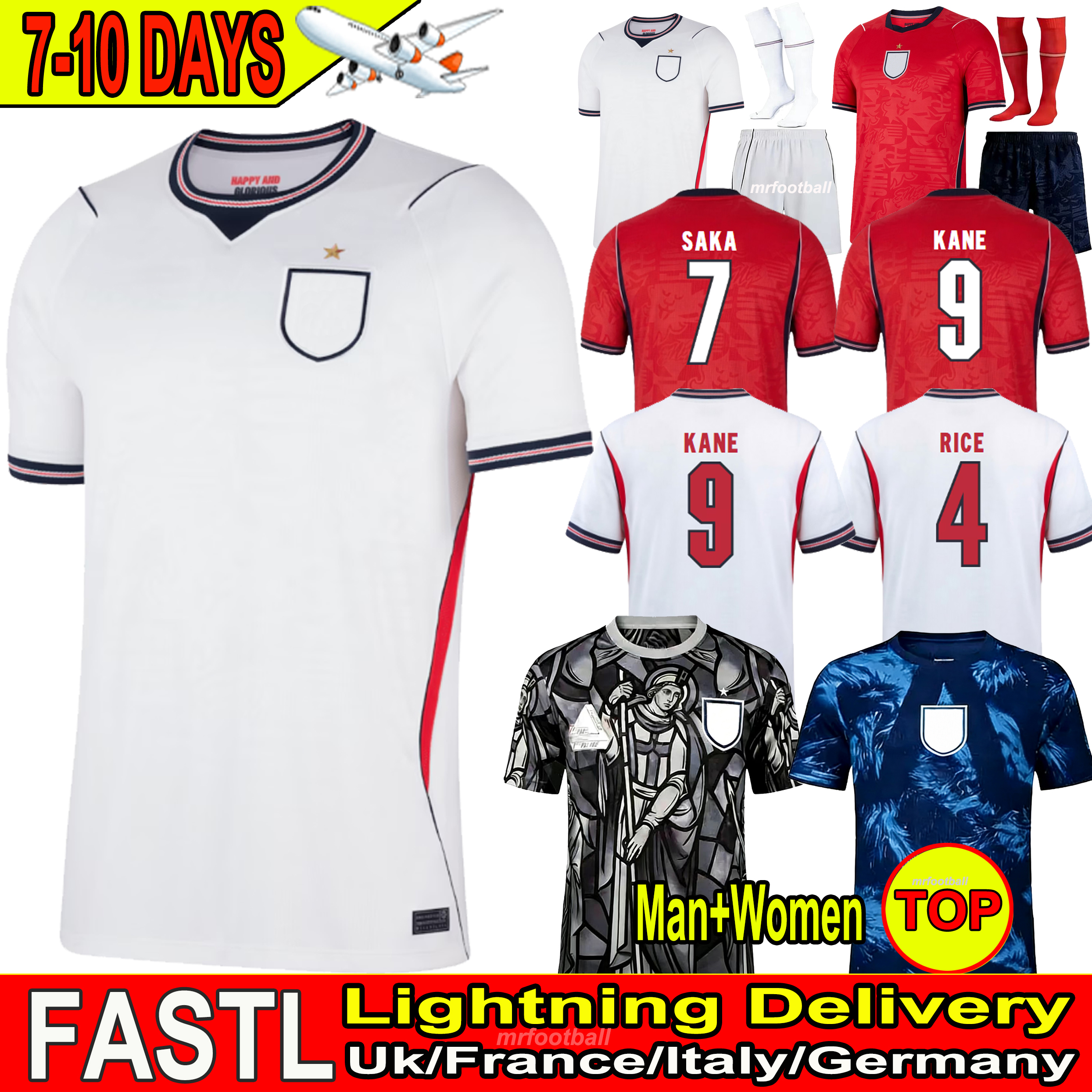 england kit 26 27 BELLINGHAM Soccer Jerseys 2026 SAKA FODEN RASHFORD STERLING GREALISH National Team KANE EZE football tops shirt Kids Kit