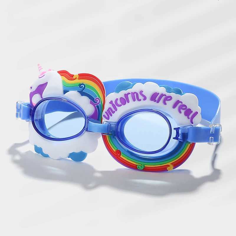 Kids Children Cute Cartoon Swim Goggles Swimming Pool Waterproof Anti Fog Glasses Water Sport Diving Surfing Eyewear W/ Earplugs Z260328