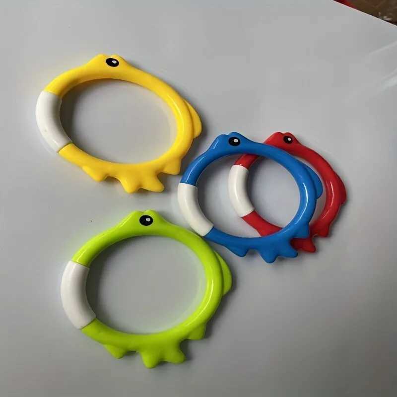 4/8PCs Diving Rings Set - Underwater Swim Training Gear with Fish-Shaped Retrieval Rings Floatable PVC Pool Toys Adults/Kids Z260328