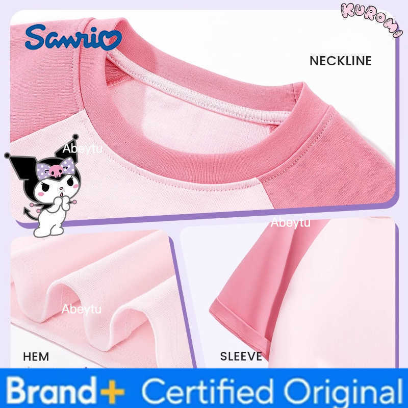 Sanrio Summer Baby Girl Clothes Set Children Girls HELLO-KITTY Short Sleeve T-shirts and Shorts 2PCS Kid Cute Outfits Tracksuits H2603281