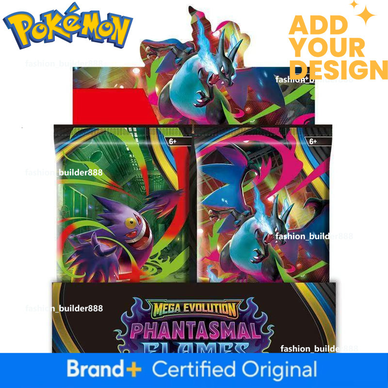 Pokemon Cards Booster Box Mega Evolution Phantasmal Flames Blind Box 360pc/1box