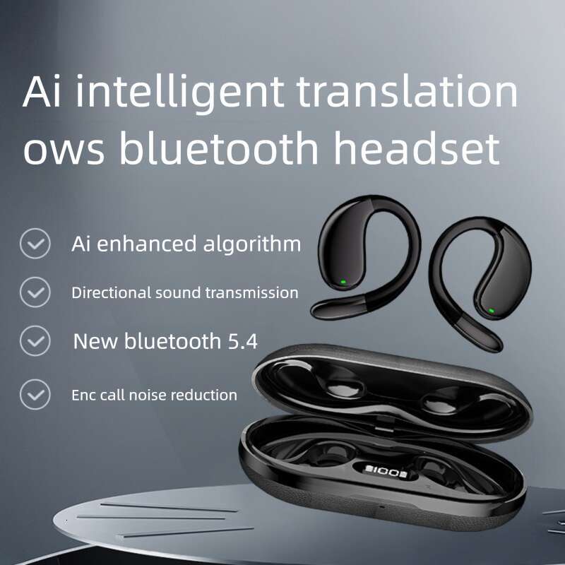 Famous Brand Cross Border Bluetooth New Ear Hook Style Non In Wireless Sports Custom AI Smart Translation Earphones CKS