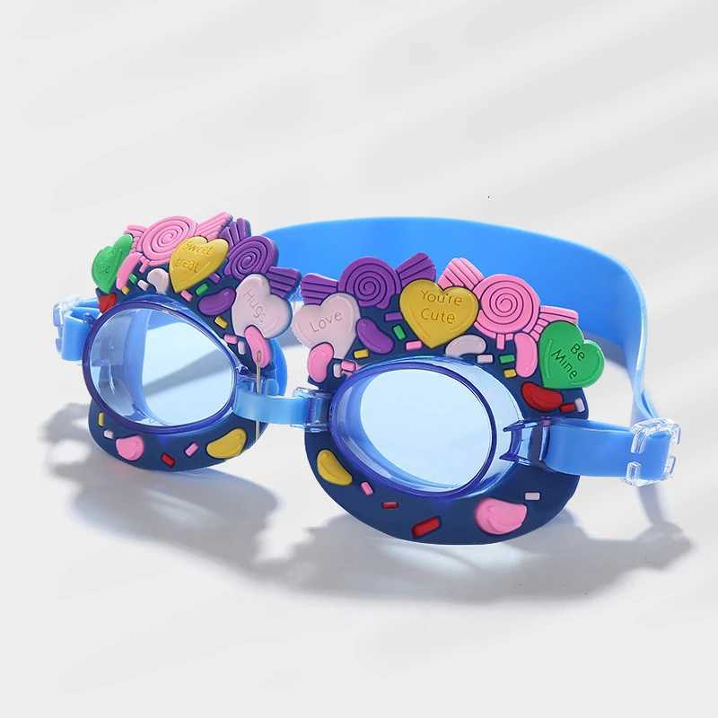 Kids Children Cute Cartoon Swim Goggles Swimming Pool Waterproof Anti Fog Glasses Water Sport Diving Surfing Eyewear W/ Earplugs Z260328