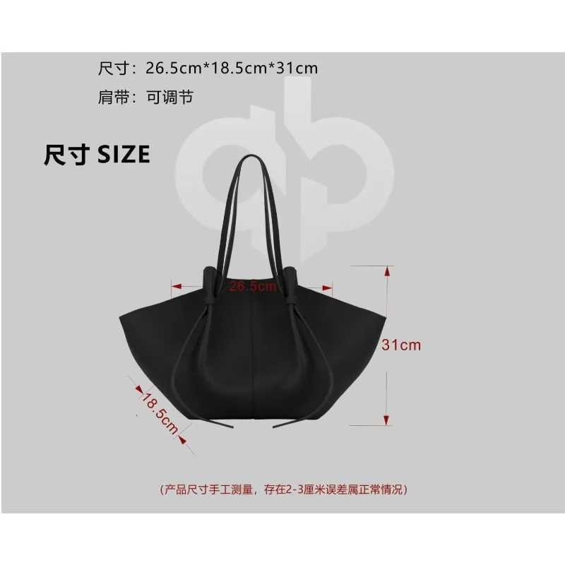 New leather shoulder bag large capacity commuter womens bag high-quality handbag fashionable casual tote bag C260327